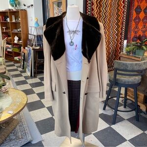 London Fog Tan Pea Coat